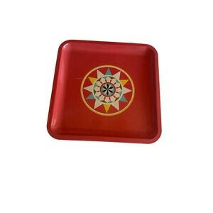 Vintage Geometric Design Small Vintage Collectible Tray Merck Sharp & Dohme